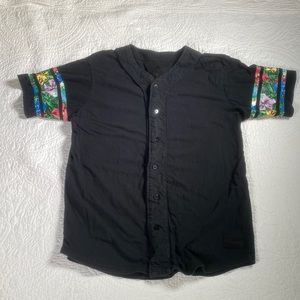 Baseball Jersey Tee. Size large. On the byas brand. Great for raves.